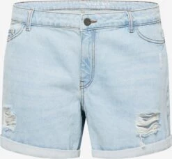 Denim Shorts Regular Jeans SMILEY Dames Lichtblauw