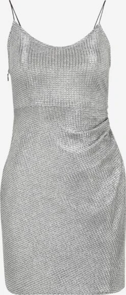 Noisy May Petite Mini Jurken Jurk Dames Zilvergrijs