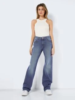 Noisy May Wide Leg Wide Leg Jeans Yolanda Dames Blauw -Noisy May Winkel a3e796dc17d85c8d3581aae4cc848a07