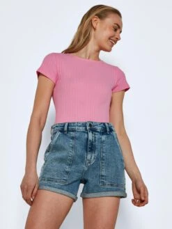 Noisy May Denim Shorts Slimfit Jeans Katy Dames Blauw -Noisy May Winkel a51169226d16725e7143f9328b213413