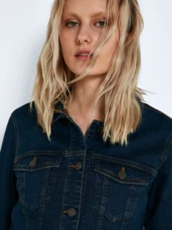 Noisy May Spijkerjasjes Tussenjas Debra Dames Donkerblauw -Noisy May Winkel a650c8951647e660b72c3642727ffcfe