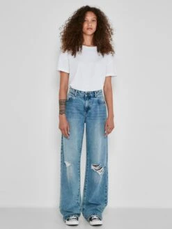 Noisy May Wide Leg Wide Leg Jeans Amanda Dames Blauw -Noisy May Winkel aa9d8cf93f892f3efcf0cf6841baafea