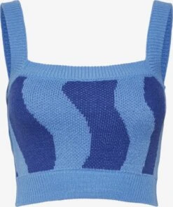 Noisy May Tops Gebreide Top Cosmic Dames Blauw / Lichtblauw