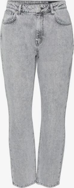 Noisy May Straight Regular Jeans Isabel Dames Lichtgrijs