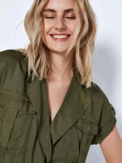 Noisy May Blousejurken Blousejurk Vera Dames Olijfgroen -Noisy May Winkel b93f3d97d97a00c88f9ae6c3dfaf7b2e