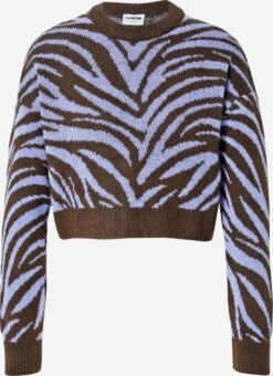 Noisy May Fijngebreide Truien Trui ANNI Dames Donkerbruin