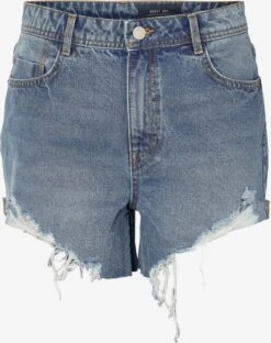 Noisy May Denim Shorts Regular Jeans Drew Dames Blauw