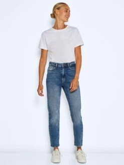 Noisy May Straight Regular Jeans Moni Dames Blauw -Noisy May Winkel c6f1a9f605393e5f4afd6b6214cea88f