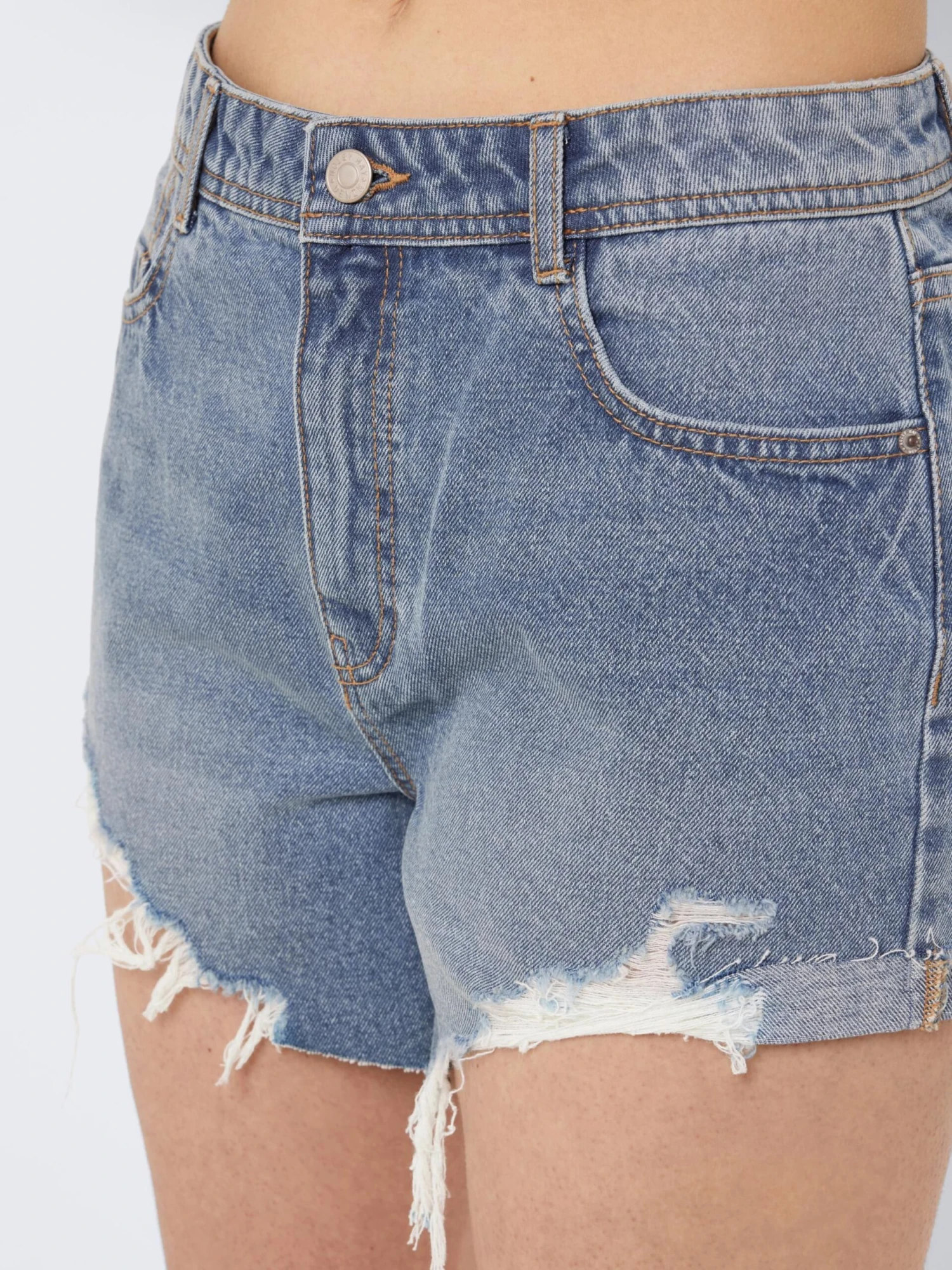 Noisy May Denim Shorts Regular Jeans Drew Dames Blauw 10 Noisy May Denim Shorts Regular Jeans Drew Dames Blauw - Afbeelding 8