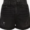 Noisy May Denim Shorts Regular Jeans Smiley Dames Zwart