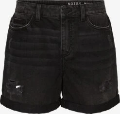 Noisy May Denim Shorts Regular Jeans Smiley Dames Zwart