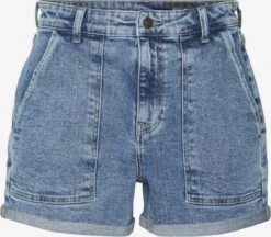 Noisy May Denim Shorts Slimfit Jeans Katy Dames Blauw