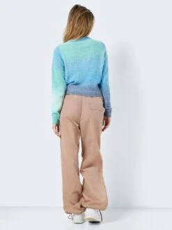 Noisy May Fijngebreide Truien Trui Rita Dames Blauw -Noisy May Winkel d4223e36cd0fb93a1f0e1574f2b3c9ac