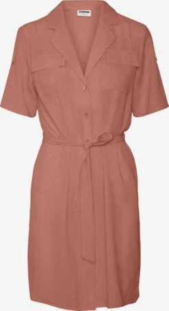 Noisy May Blousejurken Blousejurk Vera Dames Zalm Roze