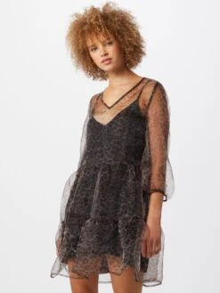 Noisy May Mini Jurken Jurk Marla Dames Donkerbruin -Noisy May Winkel e36c50369164dbb8739262dc104a8375