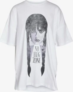 Noisy May T-shirts Shirt CURLY Dames Wit