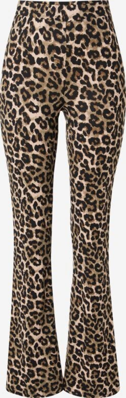 Noisy May Pantalons Flared Broek SALLY PASA Dames Bruin / Lichtbruin