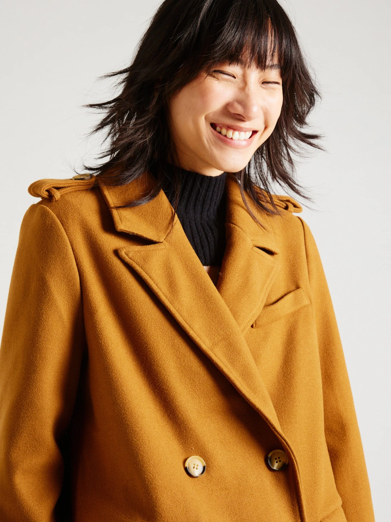 Noisy May Tussenmantels Tussenmantel VIOLET Dames Karamel 4 Noisy May Tussenmantels Tussenmantel VIOLET Dames Karamel - Afbeelding 2