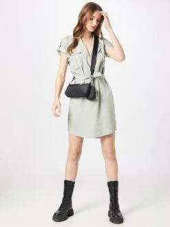 Noisy May Blousejurken Blousejurk Vera Dames Lichtgrijs -Noisy May Winkel eec3569eecc2e17e9f41da57fb1173d0