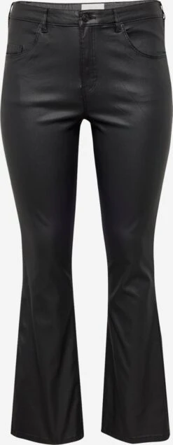 Leren Broeken Flared Broek SALLIE Dames Zwart