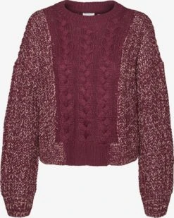 Noisy May Fijngebreide Truien Trui Lori Dames Wijnrood