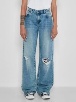 Noisy May Wide Leg Wide Leg Jeans Amanda Dames Blauw -Noisy May Winkel f80b7691774fc554badbf406b008259a