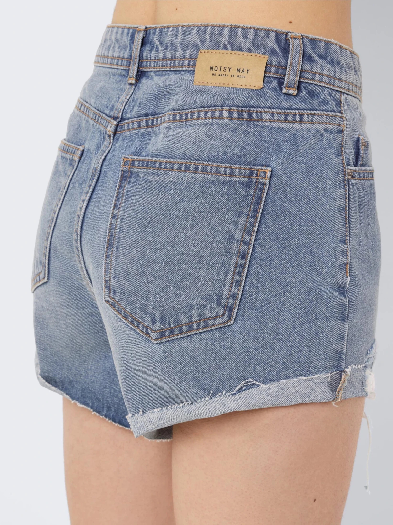 Noisy May Denim Shorts Regular Jeans Drew Dames Blauw 9 Noisy May Denim Shorts Regular Jeans Drew Dames Blauw - Afbeelding 7